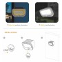 XXLED Solar-Wandleuchte RING mit PIR-Anwesenheitssensor - 5700K+Gelb - technische Ansicht