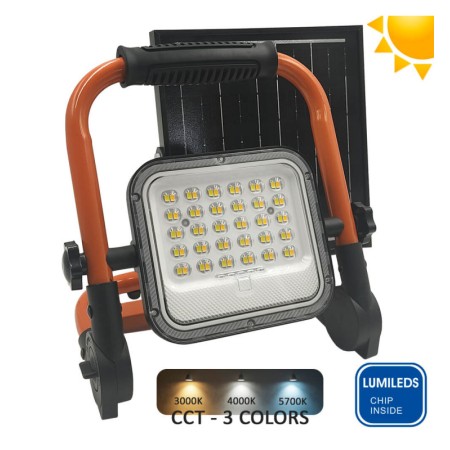 XXLED Tragbarer 50W Solar-LED-Flutlichtstrahler - 3CCT - Lumileds Chip IP65