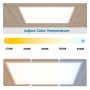 XXLED LED Panel 60x60 - Dimmbar - 40W CCT + RGB + SMART Alexa - Google - technische Ansicht