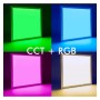 XXLED LED Panel 60x60 - Dimmbar - 40W CCT + RGB + SMART Alexa - Google - technische Ansicht