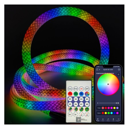 XXLED Neon-LED - RGB MAGIC SMART 360º - Pack 5M IP65 - Fernbedienung + APP