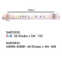 XXLED Pack 24W 12V SMART WiFi RGB+CCT LED-Streifen + Fernbedienung - Dimmbar - SMD5050