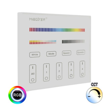 XXLED RF-Touchpanel-Steuerung für Wand-LED RGB + CCT 4 Zonen