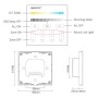 XXLED Pannello di controllo remoto a parete B2 - Per luci LED CCT 4 zone - (2,4 GHz) - immagine prodotto