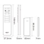 XXLED Télécommande noire - Commande à distance des lumières CCT - 4 zones - vue détaillée
