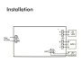 XXLED 4W LED Notlicht Decke + Option + Kit Dauerlicht - IP65 6000K - Detailansicht