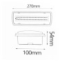 XXLED 4W LED Notlicht Decke + Option + Kit Dauerlicht - IP65 6000K - Produktansicht