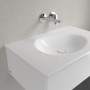 Villeroy & Boch Antao Schrankwaschtisch 80 x 50 cm, ohne Überlauf und ohne Hahnloch - technische Ansicht