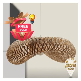 XXLED Lampe Suspendue - BAMBOO MALAKA - pour LED E27