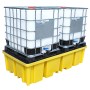 WOLFBAG Doppel-IBC-Auffangpalette inkl. Gitterrost 1150L Wanne für Vierwegestapler - Produktansicht
