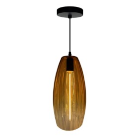 XXLED LED-Filament-Hängeleuchte - Goldenes Glas - 4W - Bernstein