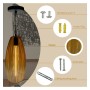 XXLED LED-Filament-Hängeleuchte - Goldenes Glas - 4W - Bernstein - Produktansicht