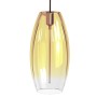 XXLED LED-Filament-Hängeleuchte - Goldenes Glas - 4W - Bernstein