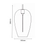 XXLED Sospensione LED-Filament - FUMÉ ARGENTO - 4W - Ambra - immagine prodotto