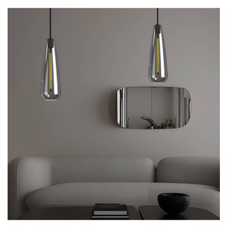 XXLED Sospensione LED filament - Vetro fumé - 4W - Ambra
