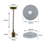 XXLED LED-Pendelleuchte - BJORN - für E27 LED - technische Ansicht