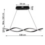 XXLED LED-Pendelleuchte - TORSTED - 24W - CRI88 - Detailansicht