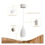 XXLED Sospensione a LED - YSTAD SABBIA BIANCA - per GU10 - vista tecnica