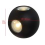 XXLED LED Wandleuchte 12W VIBORG Aussenbeleuchtung 3000K - technische Ansicht