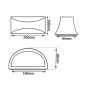 XXLED LED Wandleuchte Aussen - IP54 - E27 - Produktansicht