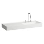 Vasque LAUFEN Kartell 120 x 46 cm, avec étagère à gauche, sans trou de robinet