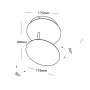 XXLED LED Wandleuchte LED 5W ECLIPSE - Weiss 3000K - Detailansicht
