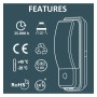 XXLED Applique LED pour intérieur et extérieur - 20W 3CCT - Avec capteur de mouvement PIR - IP65 - vue détaillée