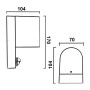 XXLED Applique LED Intérieur et Extérieur - IP65 - GU10 - Avec Détecteur de Mouvement PIR