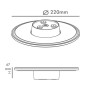 XXLED Applique murale - LED - 15W - MOON - Couleur CCT sélectionnable - IP65