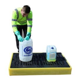 WOLFBAG Flachprofil-Auffangboden für 2 Fässer 130L
