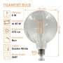 XXLED LED-Filamentlampe - Kugel - Dekorative 6W E27 - Bernstein - BIG Ø175mm