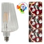 XXLED Ampoule LED à filament -CONIC- Décorative 6W E27 - Ambre - GRAND Ø120mm - vue détaillée