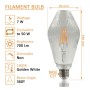 XXLED LED-Filamentlampe -DIAMANT- Dekorativ 7W E27 - Bernstein