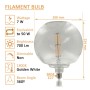 XXLED LED-Filamentlampe -GLOBE- Dekorativ 7W E27 - Bernstein - Detailansicht