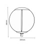 XXLED Lampadina a LED a filamento con vetro fumé BIG - 4W E27 - G250 - Ambra - vista tecnica