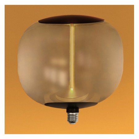 XXLED Lampadina a LED a filamento in vetro fumé BIG - 4W E27 - T220 - Ambra