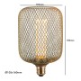 XXLED Lampada LED - Metallo MODERNO DORATO - 4W - E27 - Dimmerabile - immagine prodotto