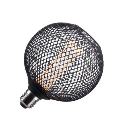 XXLED Lampada LED - Metallo nero moderno - 4W - E27 - G125 - Dimmerabile