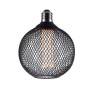 XXLED Lampada LED - Metallo nero moderno - 4W - E27 - G125 - Dimmerabile - vista tecnica