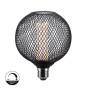 XXLED Lampada LED - Metallo nero moderno - 4W - E27 - G125 - Dimmerabile - immagine prodotto