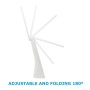 XXLED LED-Schreibtischlampe - 9W - ALESUND - Weisser Flexo - CCT Lithium-Batterie - Dimmbar - Detailansicht