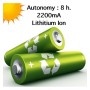 XXLED LED-Schreibtischlampe - 9W - ALESUND - Weisser Flexo - CCT Lithium-Batterie - Dimmbar - technische Ansicht