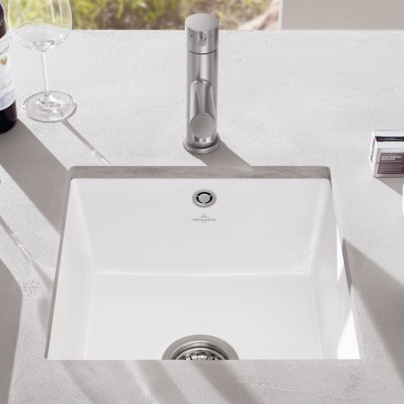 Évier encastrable Villeroy & Boch Subway 50 SU avec bonde à commande manuelle