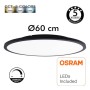 XXLED Plafonnier LED 40W DIMMABLE - OSLO - Noir - Ø60 cm - COULEUR SÉLECTIONNABLE - CCT - vue détaillée