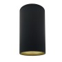 XXLED Deckenleuchte Aluminium Schwarz -GU10 LED - IP65 - technische Ansicht