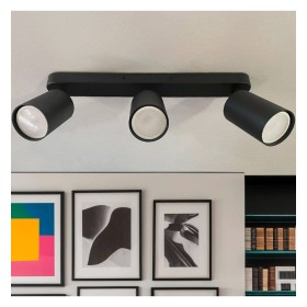 XXLED Deckenleuchte Verstellbar - AMSTERDAM SCHWARZ - Aluminium - für 3 GU10-Lampen