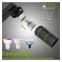 XXLED Deckenleuchte Verstellbar - AMSTERDAM SCHWARZ - Aluminium - für 3 GU10-Lampen - Detailansicht