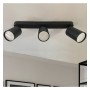XXLED Deckenleuchte Verstellbar - AMSTERDAM SCHWARZ - Aluminium - für 3 GU10-Lampen - Detailansicht