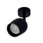 XXLED Deckenstrahler Schwenkbar - LEIDEN SCHWARZ - für 1 GU10-Lampe - technische Ansicht
