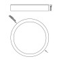 XXLED LED Deckenleuchte 36W VANTAA - Dimmbar - CCT + Fernbedienung - Detailansicht